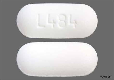 1 4. . L484 white oblong pill hydrocodone